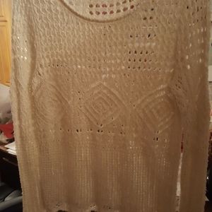 Hollister Crochet long sleeve top